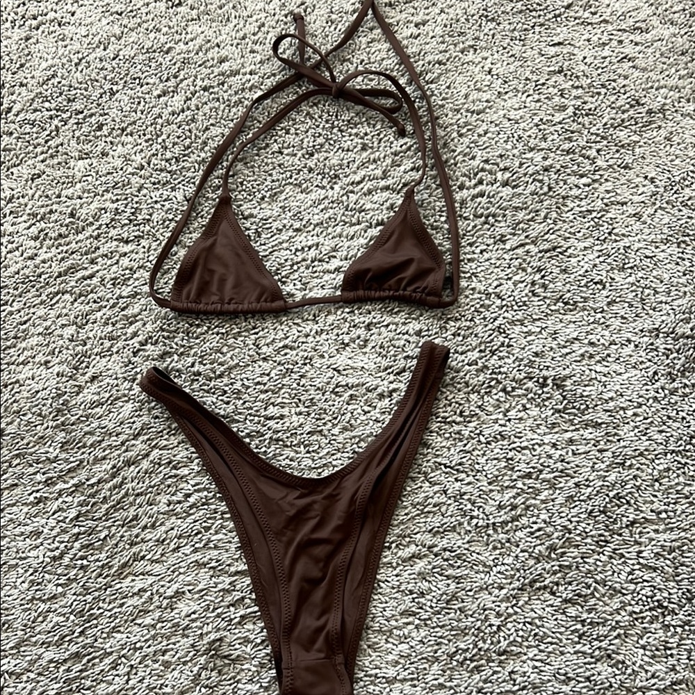 SOLD SKIMS Swim Cocoa Bikini Set